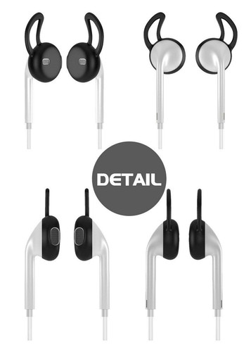 Ear Hook Gel Covers for Apple iPhone Earpod Anti-Slip Silicone Soft - 4 Pairs - Photo 7 sur 8