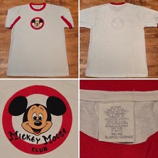 90's Disney Mickey Mouse Club Single Stitch Made In USA Ringer T-Shirt XL 46-48