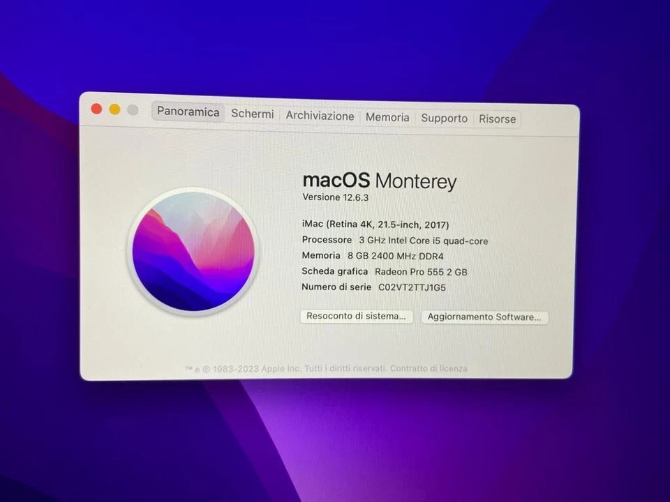 IMEC 21.5 RETINA 4K, COME NUOVO, apple, gRIGIO - Immagine 4 di 4