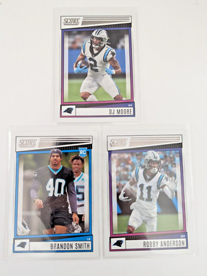 Carolina Panthers lot DJ Moore Brandon Smith RC Robby Anderson 2022 Score