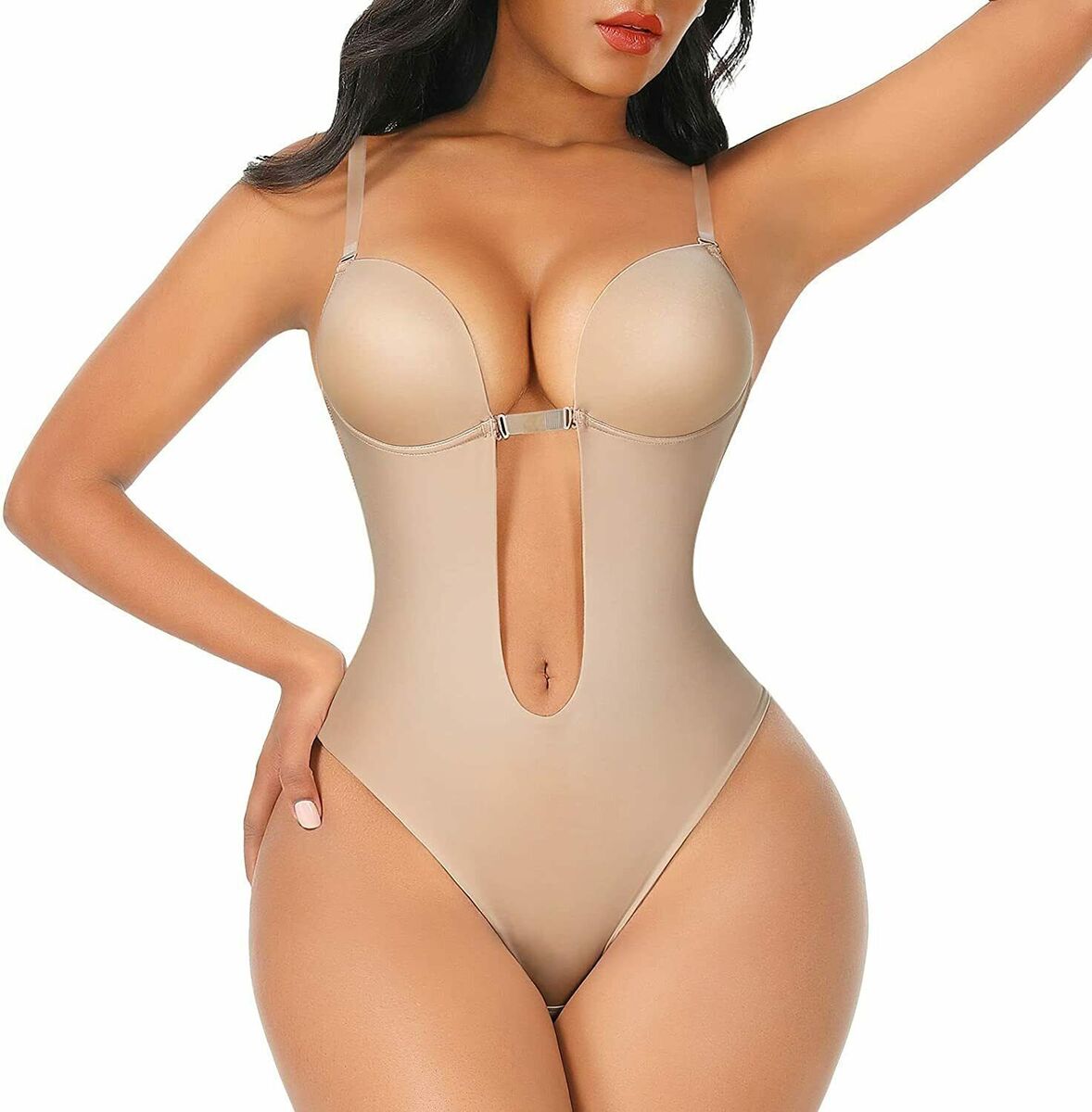 Fajas Colombianas Invisible Bras U Plunge Body Shaper Backless