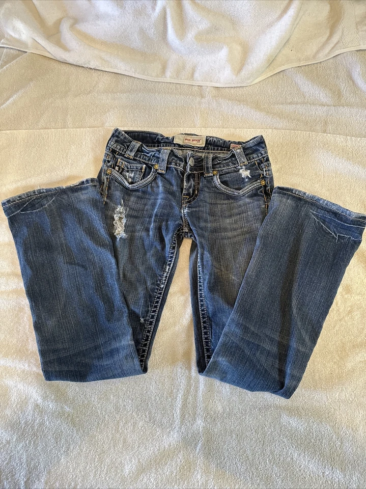 Pantalones de mezclilla MEK de Miss Me para mujer Oaxaca corte bota ajustado talla 26 X 32 (28,5 X 29 real) Foto 3 de 4