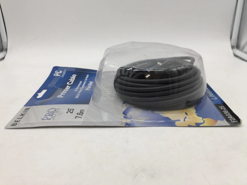 NEW Belkin F2A036-25 Bi-Directional DB25 Printer Parallel Cable FREE S/H - Image 2 of 3
