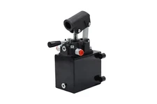 Hydraulic hand pump with valve for double acting cylinder 1.5 CID 1 Lt Tank