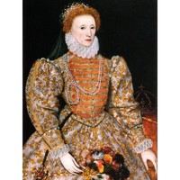 Anonymes PorträT Von KöNigin Elisabeth Ii. Von England ExtragroßEr Leinwanddruck