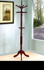 wooden coat rack stand