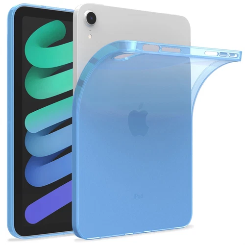 Transparent Protective Silicone Cover Case For Apple iPad Mini 6 2021 in Blue