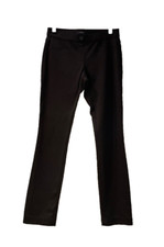 TAHARI - Pull On Stretch Full Length Women's Dress Pants; Brown - Size S