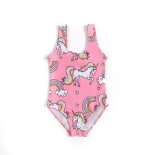 Children's Swimwear - Kid's Girl's Swimsuit One Piece Unicorn Sz 3/4