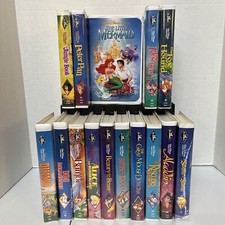 Disney VHS Black Diamond Collection Lot Of 15