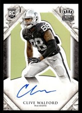 Clive Walford /49 2015 Panini Crown Royale Auto Rookie Gold Autograph #158