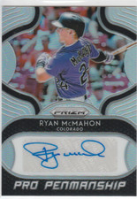 2019 Panini Prizm Pro Penmanship #16 RYAN MCMAHON AUTO AUTOGRAPH! ROCKIES! 