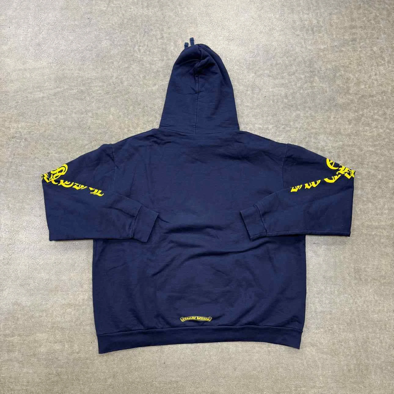 Felpa con cappuccio Chrome Hearts "LOGO VERTICALE" Taglia XL (11785 319)