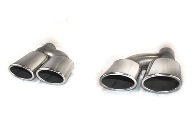 Endrohre Auspuffblende für Mercedes Benz E-Klasse W211 W212 oval Edelstahl