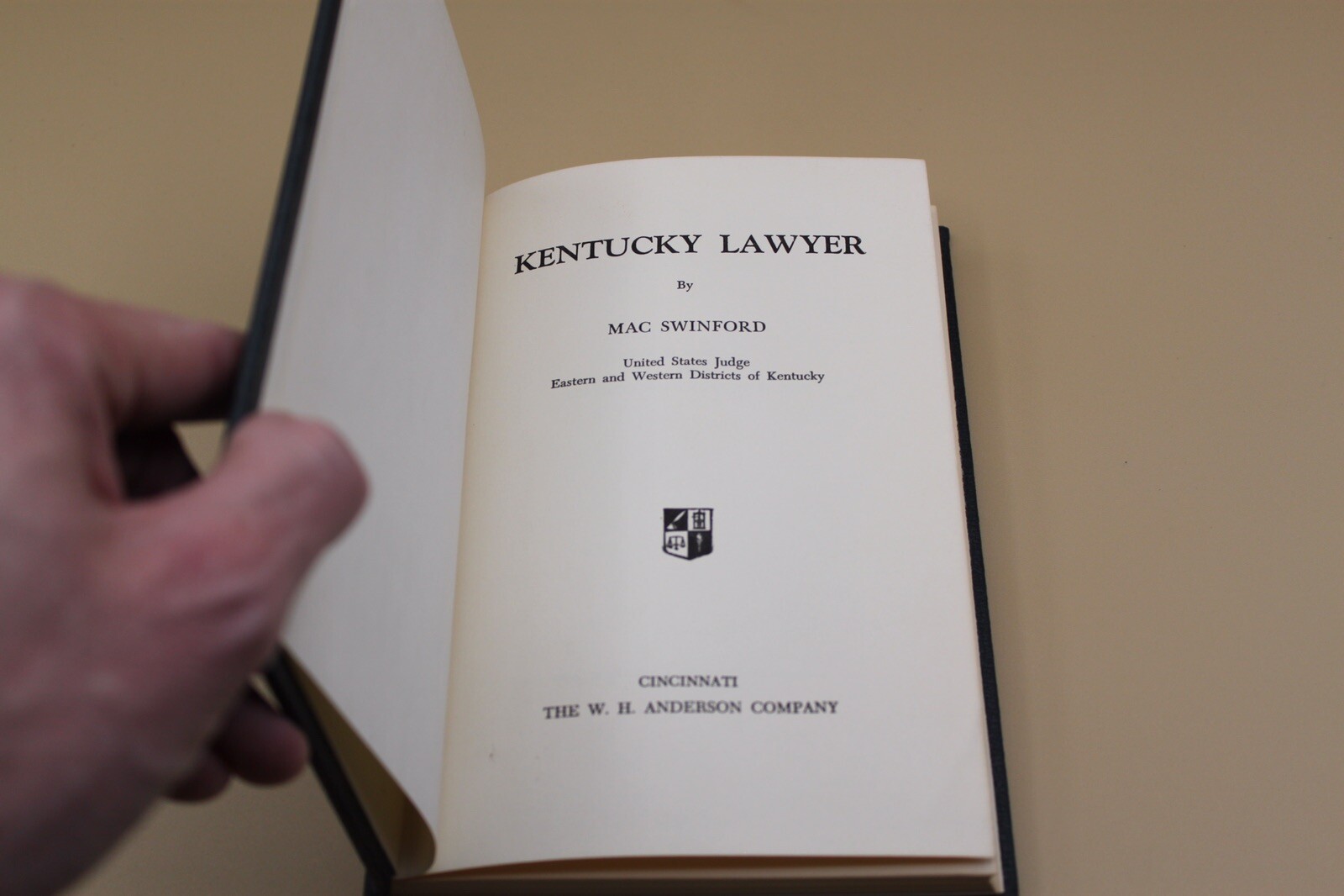 Kentucky Lawyer by Mac Swinford 1963 Hardcover W.H. Anderson Co eBay