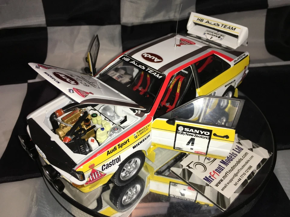 1:18 Sunstar H4253 Hannu Mikkola Audi Quattro A2 #4 Rallye New Zealand 1984 - Immagine 4 di 4