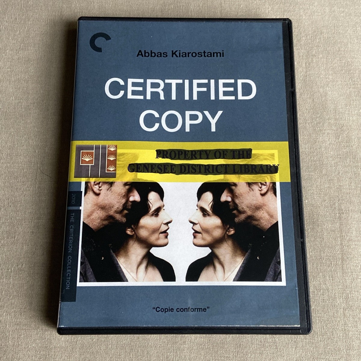 Certified Copy (DVD 2-Disc 2010) Criterion 612 Drama Romance