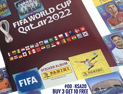 #00-KSA20 - Qatar 2022 FIFA World Cup Stickers From Panini - Buy 3 Get 10 Free