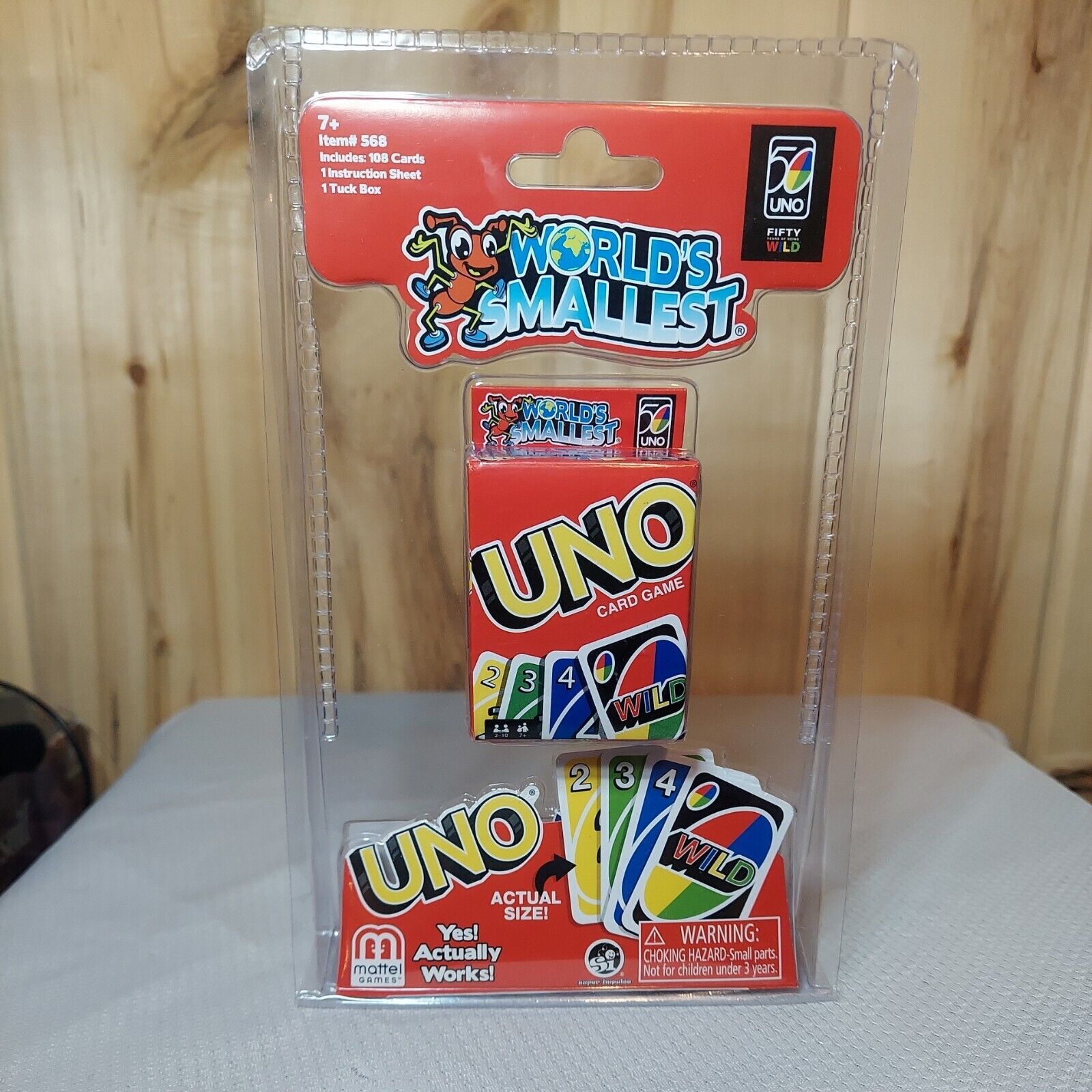 WORLDS SMALLEST UNO CARDS