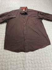 Cinch Shirt Mens XXL Black Red Geometric Button Up Western Cowboy Rodeo Workwear