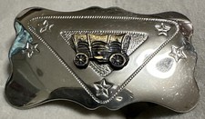 Chambers Belt Company Buckle Small Wagon - Made in USA Western