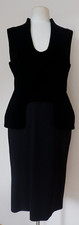 Alexander McQueen McQ black tuxedo suit style slim midi dress IT46 LP €1279.00