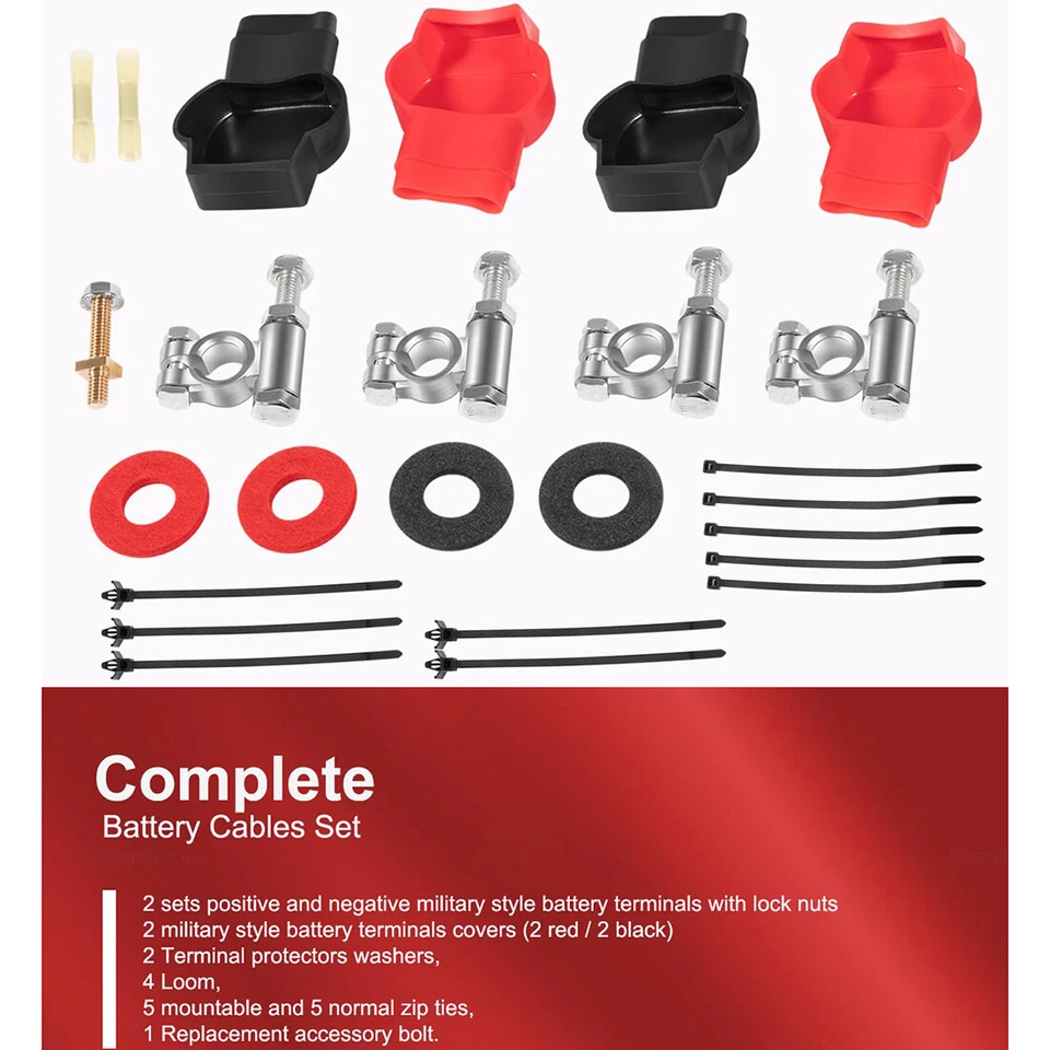 Fit 2003-2007 Dodge Ram Truck Gen 3 5.9L Battery Cable Upgrade - Image 4 of 4