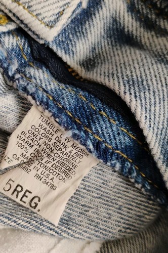 Vintage Lee Denim Jeans Kids 5 Regular 34783 Light Wash - Picture 6 of 6