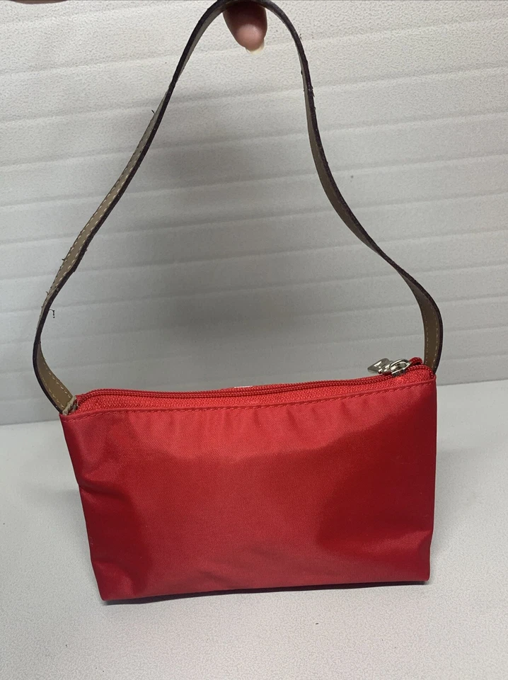 Bolso de mano Bogner rojo pequeño de nailon/cuero Foto 2 de 4
