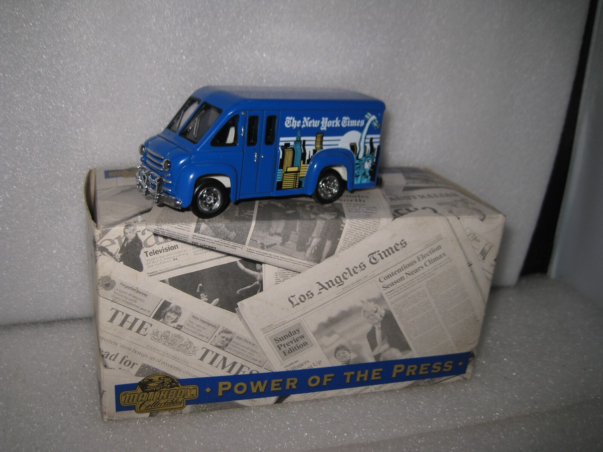 Matchbox 1930 MODEL A FORD VAN DODGE ROUTE VAN POWER OF THE PRESS MODEL Of Yesteryear Scale 43 I.344636232