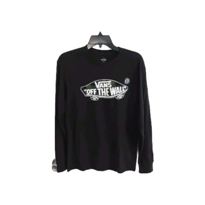 Vans Men's Long Sleeve Graphic T-Shirt Black Size Small MSRP $34