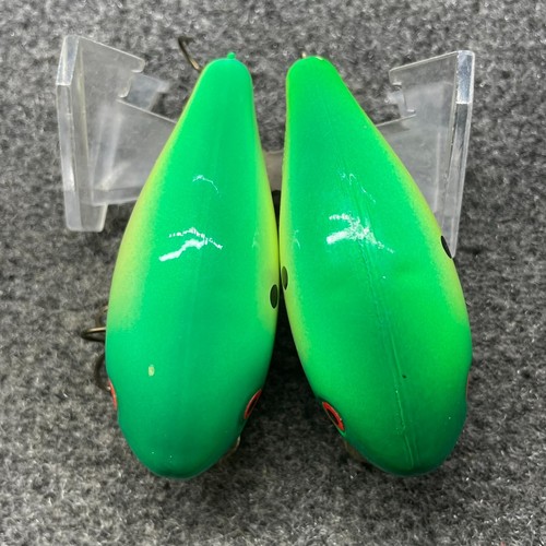Mann's 1- Minus Double Stamp Vintage Crankbaits Lot of 2 Lures 5/8oz - Parrot - Picture 5 of 7