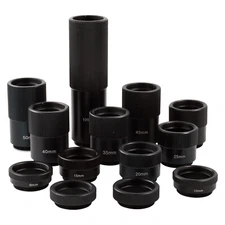 C-Mount 10 20 40 30 50 100mm Lens Adapter Extension Tube for Industrial Camera