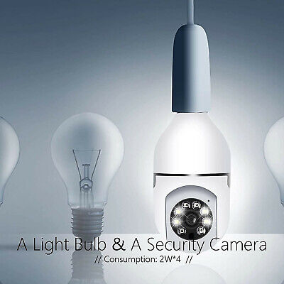 HD 1080P 3MP Light Bulb Camera 360° Panoramic Pan Tilt HD 1080P 3MP Light Bulb Camera 360° Panoramic Pan Tilt