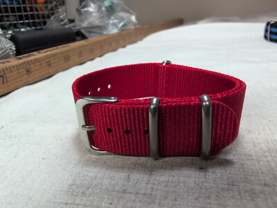Nylon One-Piece Watch Strap - Minimalist Racing Band - 10-24mm - 20 Flavors