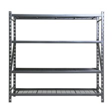 Stronghold Garage Heavy Duty 4-Shelf Rack with Metal Wire Decking - Material: