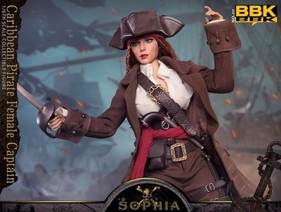 1/6 Captain Sophia Female Pirate Action Figure Collectible Model BBK017 In Stock