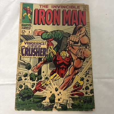 INVINCIBLE IRON MAN #6 MARVEL COMICS  Vengeance! Cries the Crusher!'' AVENGERS