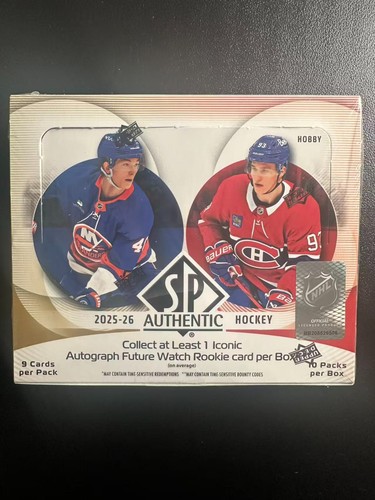 2025-26 Upper Deck SP Authentic Hockey Factory Sealed Hobby Box Free Shipping