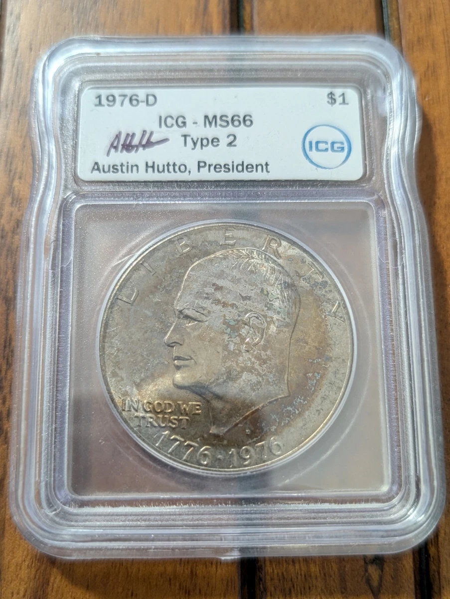 Business MS 66 Graded 1976 Eisenhower Dollars (1971-1978) for sale