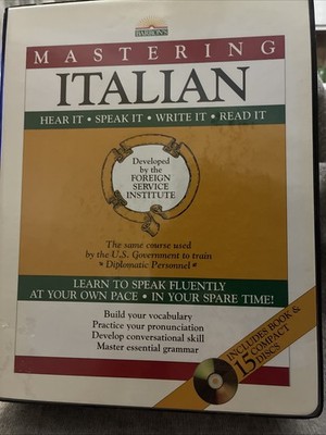 Barron s  Mastering Italian  On 15 Compact Discs w/Book