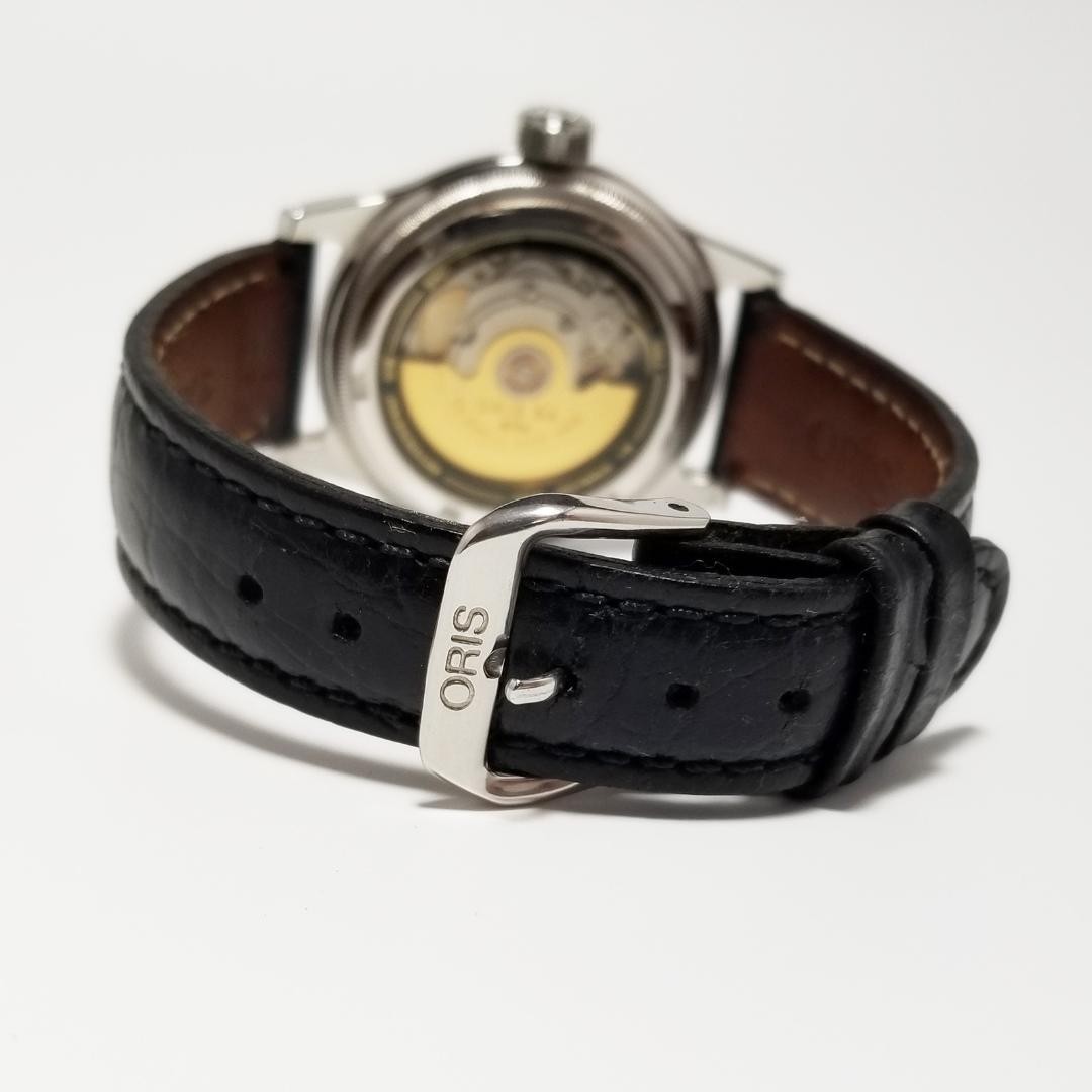 Oris Automatic Pointer Date 7463 Black Dial Vinta… - image 8