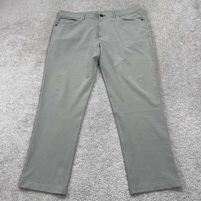 Public Rec Pants Mens 38x30 (39x30) Gray Dealmaker Casual Stretch Golf Chino