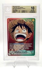 Monkey.D.Luffy (001) (Alternate Art) OP13-001 Carrying On His Will Foil BGS 10