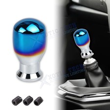 Jdm Neo Chrome Universal Manual Drop Shape Gear Stick Shift Knob Shifter Lever