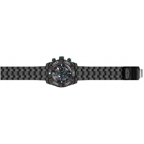 Invicta 24847 Jason Taylor Rojo Azul 50mm Cuarzo Cronógrafo Negro Hombre Reloj - Imagen 4 de 4