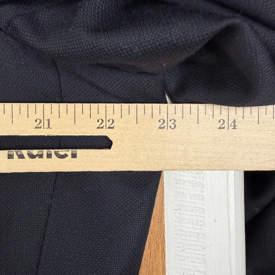 Jos A Bank Suit Mens 44L Midnight NAvy Blue 2 Button 100% Wool Pants 38x33 Pleat - Image 3 of 4