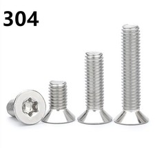 M5 M6 M8 M10 M12 304 Stainless Steel Torx Socket Countersunk Head Screws