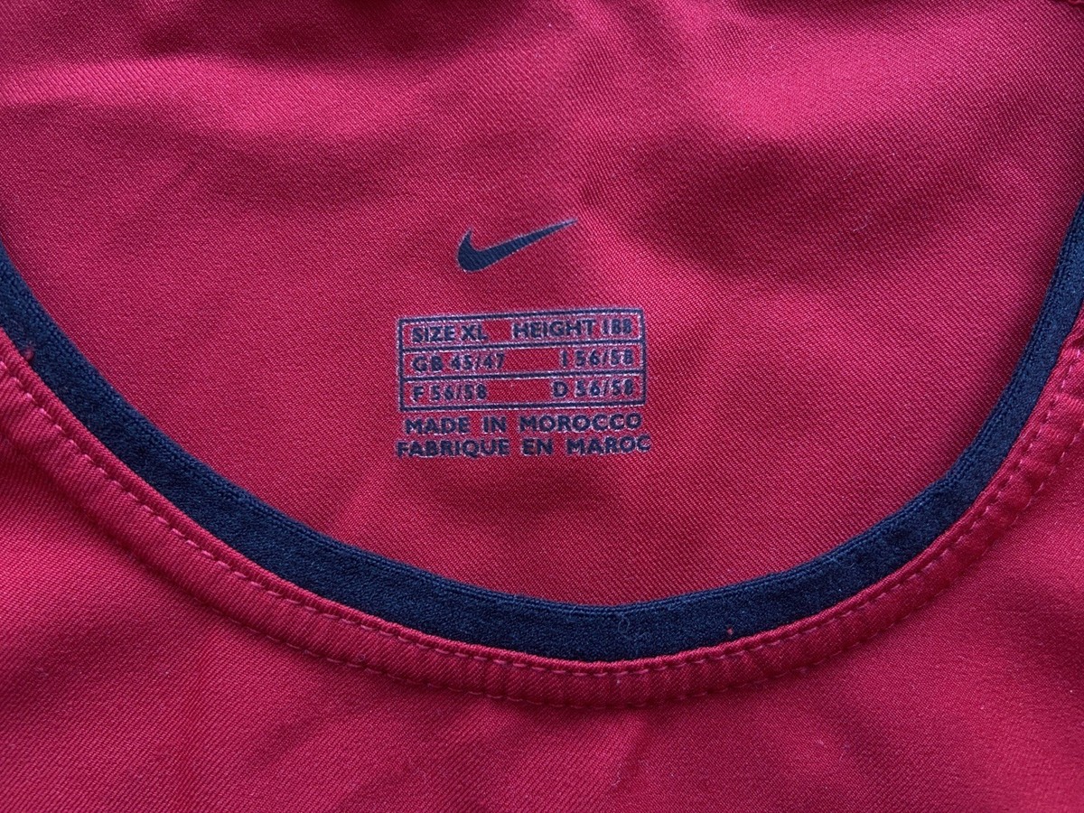 MANCHESTER UNITED 2002 2004 HOME SHIRT JERSEY NIKE 184947 sz XL