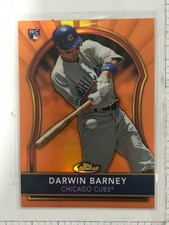 Darwin Barney 2011 Topps Finest Rookie Card Refractor Orange #92 Cubs #d /99. rookie card picture